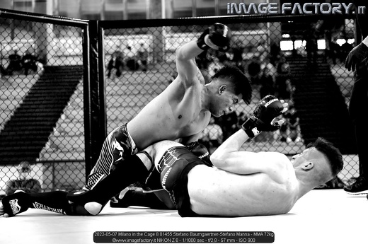 2022-05-07 Milano in the Cage 8 01455 Stefano Baumgaertner-Stefano Manna - MMA 72kg
